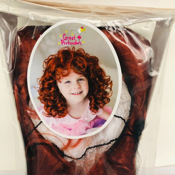 New w/Tag-Great Pretenders Red Wavy Hair Piece - Picture 8 of 9